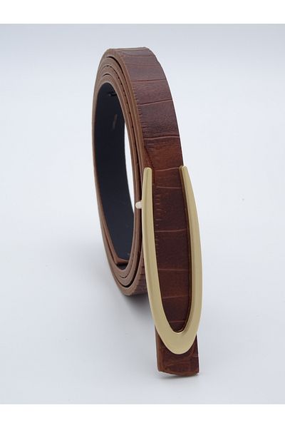 Versla Gold Pin Buckle Thin Belt, Dress Belt, Shirt Belt, Trouser Belt, Coat Belt