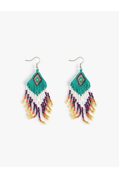 Koton Ethnic Earrings with Dangle Beads