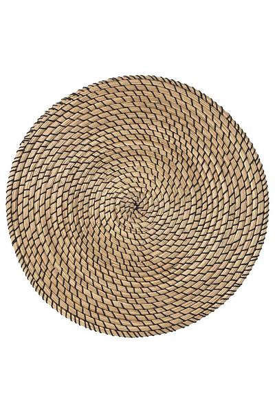 IKEA Place mat, seagrass/black, 37 cm