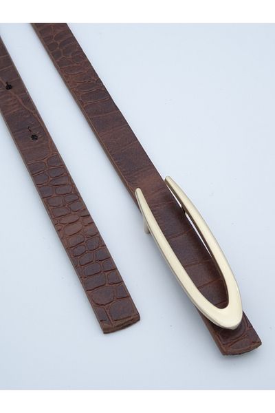 Versla Gold Pin Buckle Thin Belt, Dress Belt, Shirt Belt, Trouser Belt, Coat Belt