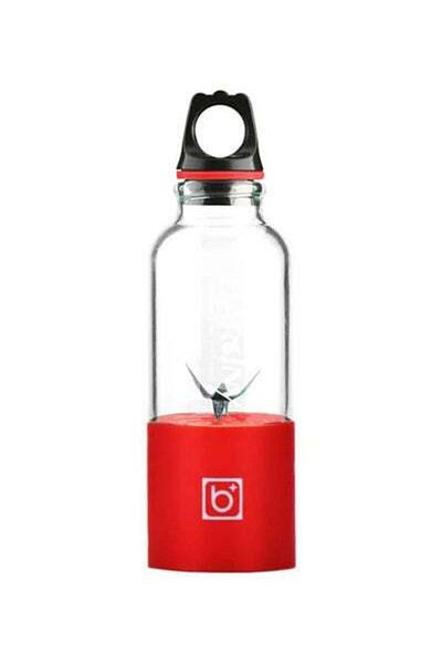 HALAMODO خلاط صغير محمول مزود بشاحن USB سعة 500 مل Tbottle1034 أحمر