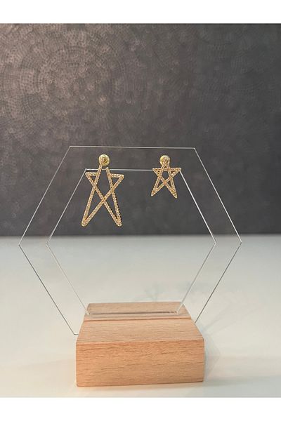 Asteria Jewelry Kısmet Model Star Earrings