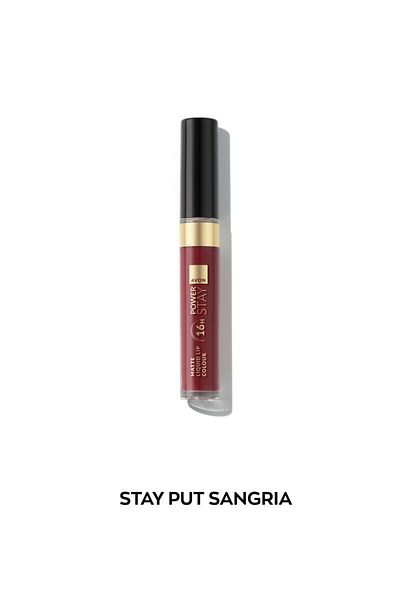AVON Power Stay Matte Liquid Lip Colour Stay Put Sangria