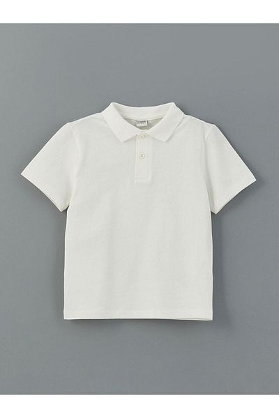 LC Waikiki Polo Neck Boy's Combed Cotton T-Shirt (S5)