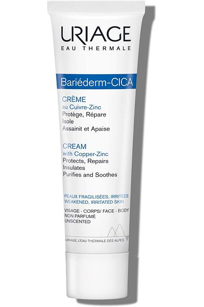 Uriage Bariederm Repairing Cica-Cream With Cu-Zn Repairs Soothes, 100