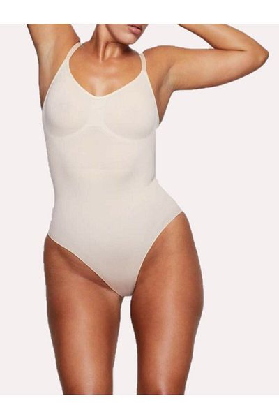 MİSTİRİK Mamey Hooked Bodysuit White Color 11 Effective Firming Corset