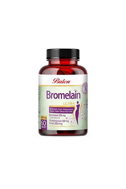 Balen BROMELAIN ULTRA BROMELAIN, KROM, GLUKOMANNAN TABLET 640 Mg * 60