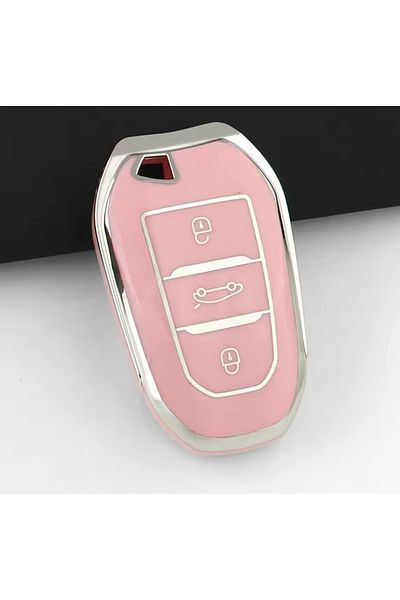 emii auto spare parts Opel Peugeot Citroen Ds Toyota Proace City New Fiat Doblo Key Case Without Sustas Model Pink/Silver