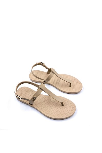 Tkees Cream Color Women's Flip Flops Beach Sandals