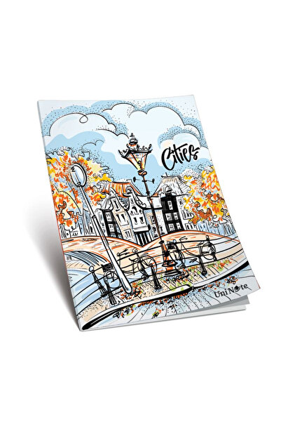 ÇINAR DEFTER Çınar 100 Yp A4 Checked Cardboard Cover School Notebook 13011