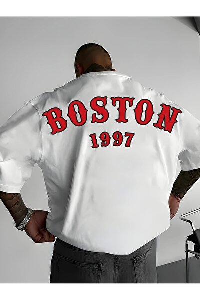 LOTS MODA Ανδρικό μπλουζάκι BOSTON 1997 Graphic Tee - Άνετη εφαρμογή με κοντό...