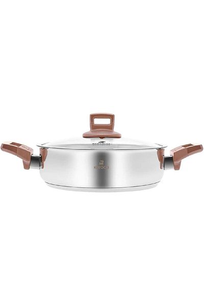 LUXE Slm Senna Steel Karnıyarık Pot 24 cm 3.0 Liter Rose New Design 1099594