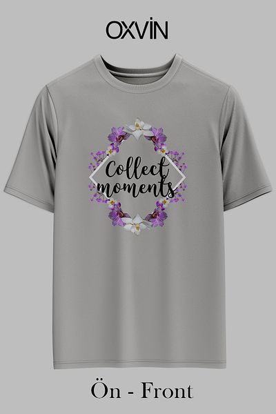 OXVİN ΣΥΛΛΟΓΗ ΣΤΙΓΜΩΝ Τυπωμένο OVERSIZE Λευκό Unisex T-Shirt (ΠΛΗΡΗΣ ΜΟΡΦΗ)