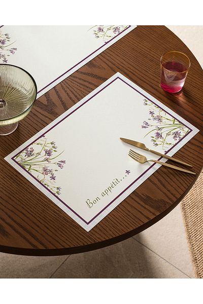 Madame Coco Renard 4-Piece American Service - White/Purple
