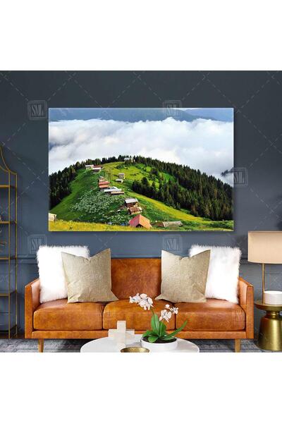 SML TABLO Karadeniz Rize Pokut Yaylası Doğa Manzara Yatay Kanvas Tablo