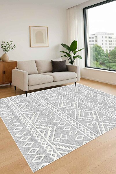 Decomia Home سجادة غرفة المعيشة الحديثة الرقمية غير القابلة للانزلاق وقابلة للغسل سجادة المطبخ سجادة المدخل