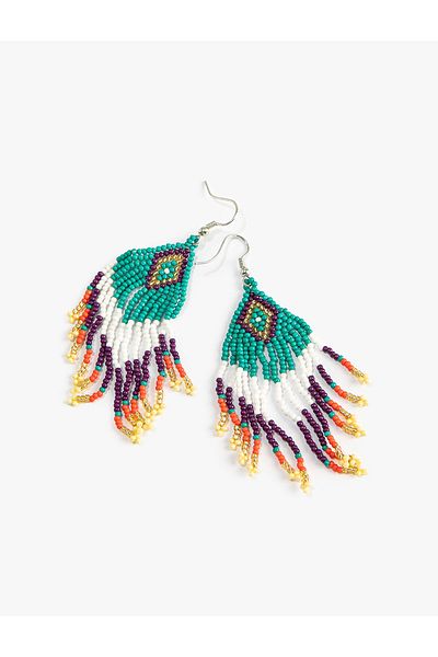 Koton Ethnic Earrings with Dangle Beads