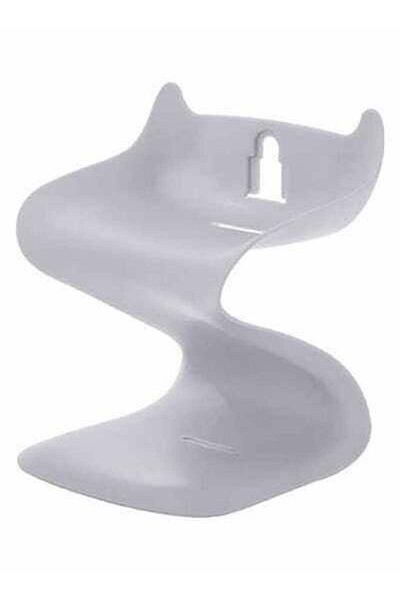 HALAMODO Creative Double Deck Soap Rack Grey 12x10.5x14cm