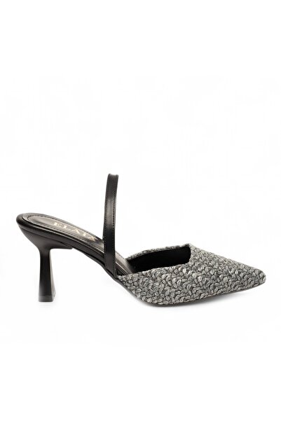 ELAIA SHOES حذاء CAMILLA نسائي بكعب مدبب وظهر مفتوح للاستخدام اليومي