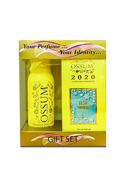 Ossum EDP ELSA WHITE 100ML+ BDS PASSION 120 ML - GIFT PACK