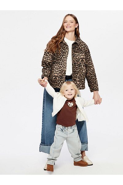 LC Waikiki Pantaloni albaștri pentru fete LCW Kids - T T cu talie elastică