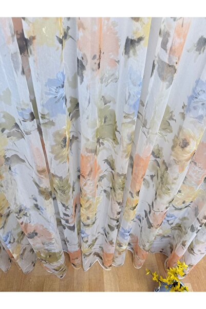 Carrera BATİK DESENLİ TÜL PERDE(1/3 PİLE)
