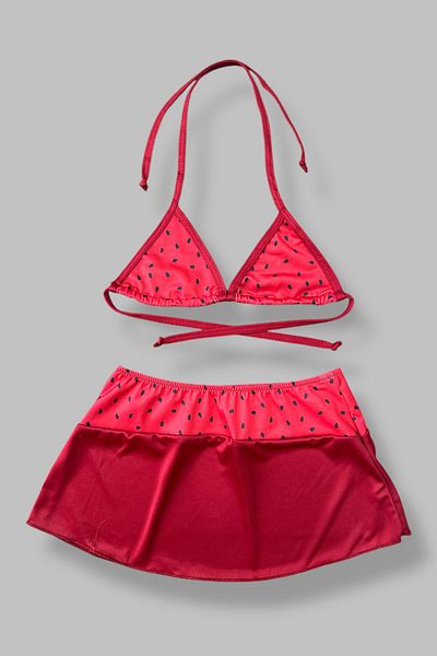 Nilmay mayo Girl's Skirted Bikini Set