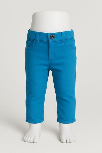 minny max Sky Blue Color Kids Trousers