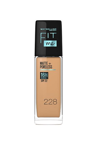 Maybelline New York كريم أساس فيت مي مات آند بورليس من مايبيلين نيويورك، يدوم حتى 16 ساعة، للتحكم بالزيوت، مع عامل حماية من الشمس 22 - 228