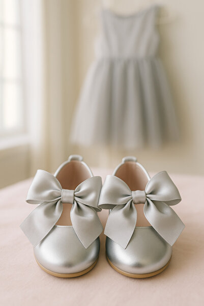 SIRRI Pantofi de balerina cu fundita pentru fete