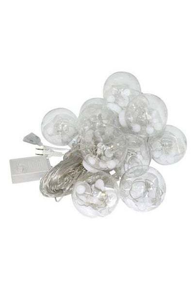 HALAMODO Wishing Balls LED String Light For Christmas White 2.5meter White 2.5meter
