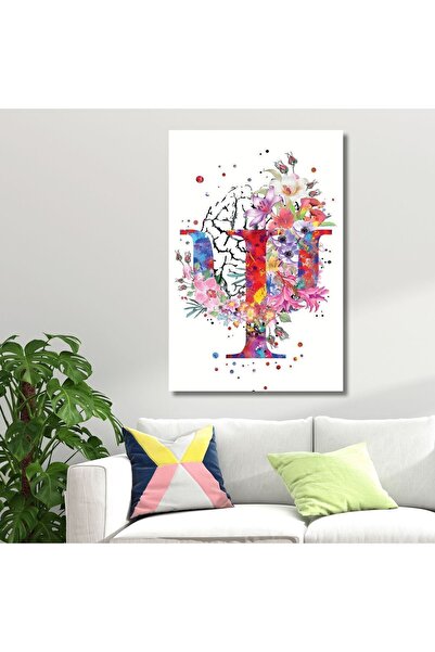 Şehzat Tekli Dikey Kanvas Psikoloji Poliklinik Tablosu Psişe Sembolü