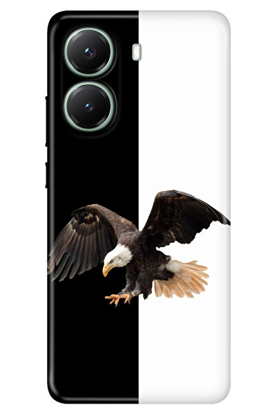 POCO X7 Pro Telefon Kılıfı Art Silikon Baskılı TPU Siyah Beyaz Parçalı