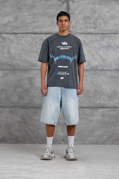 NOMARC Καπνιστό Areswing Written Oversize Tshirt