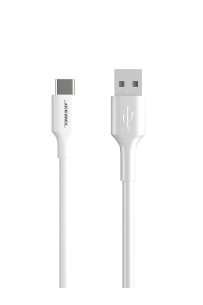 Jeebel | USB to USB-C Fast Charging Cable – 1.2M – White – 5A Power