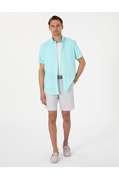 Pierre Cardin Γκρι εφαρμοστό Gofre Υφαντό Σορτς 50309644-VR024