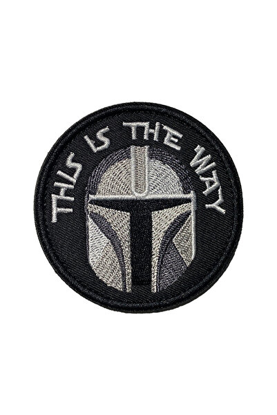 choice2 Full Helmet This is The Way Full/Half Helmet Art Embroidered Fastener...