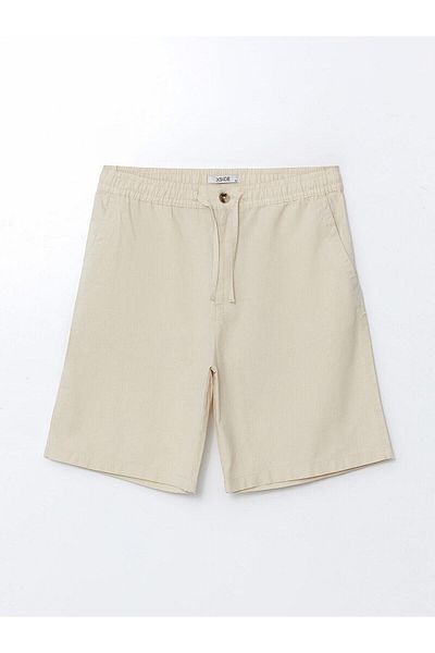 LC Waikiki Comfortable Fit Linen Blended Men's Shorts