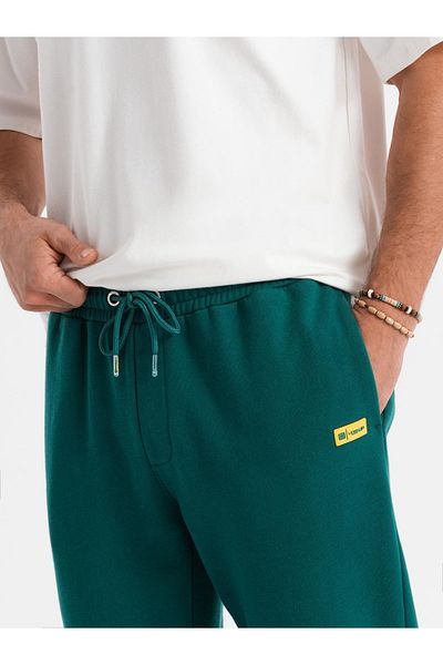 OMBRE Klassische Unisex-Jogginghose mit Kordelzug - dunkelgrün V17 OU-PSBC-0100 XS/S