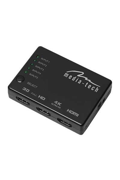 Mediatech Comutator, Media-Tech, HDMI, cu 5 porturi