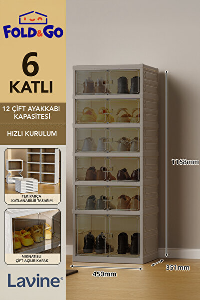 obido 6katlı Katlanabilirtaşınabilir Büyük Boy Kapasiteli Portatiforganizer A...