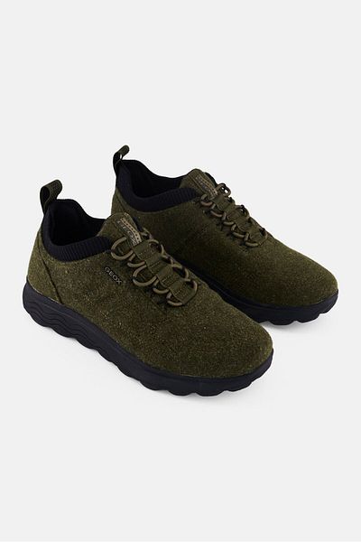 Geox Men U Spherica Slip On Casual Shoes, Dark Olive