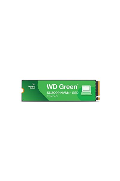 WD Green SN3000 2TB Okuma 5000MB/s / Yazma 4200MB/s PCIe Gen4 NVMe SSD-WDS200T4G0E
