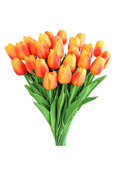 Choice 10pcs 4 10Pcs Artificial Flower Realistic Touch Tulip Scrapbooking Vase Home Decor Wedding Garden Ar