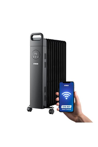 Noveen Calorifer electric cu ulei NOVEEN OH8099 Tuya Smart, 11 elementi, 2500W, afisaj LED, conexiune WiFi