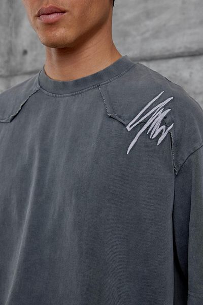 NOMARC Καπνιστό Μπλουζάκι Oversize που πλένεται