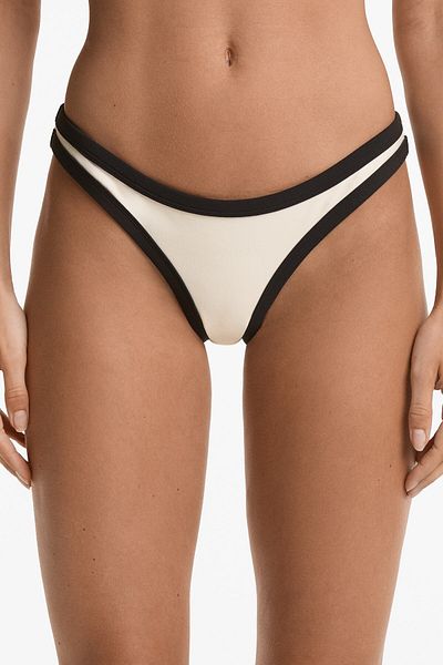 Oysho Contrast trim medium-coverage bikini briefs