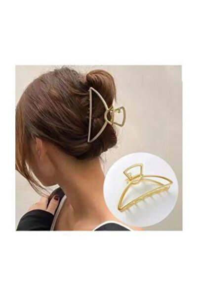 İnDerin Cataramă de metal auriu de dimensiuni mari pentru femei, cataramă de ...