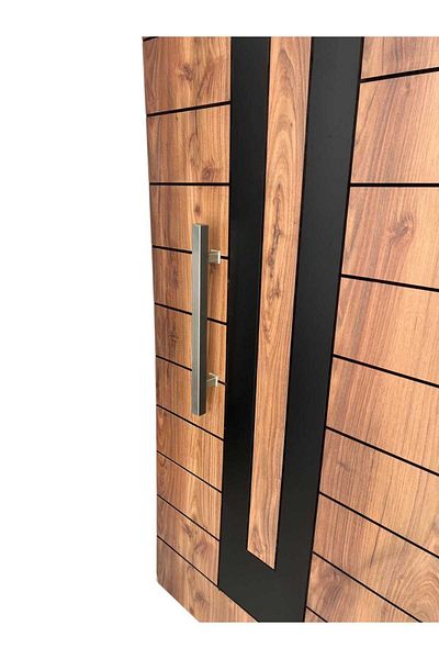HOMDEP Steel Door Pull Handle Square Model Color Satin 40cm