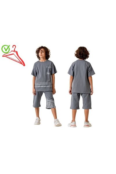 Albino Albi̇no 258-04-25 Men's Suit Shorts 2122 March Printed 9/12 Years